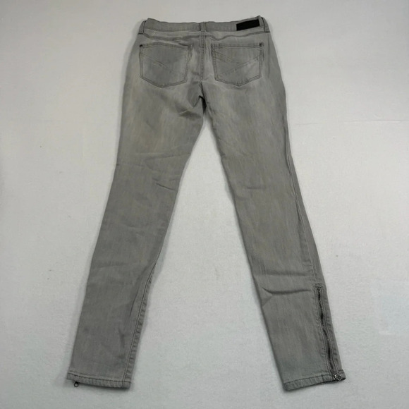 Dkny City Skinny Jeans Womens Size 2 Gray Wash Mid Rise Zipper Stretch - Picture 4 of 16